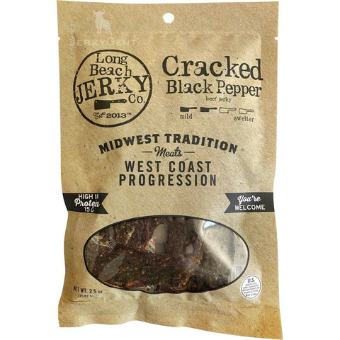 Long Beach Jerky Co. Cracked Black Pepper Beef Jerky