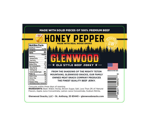Glenwood Honey Pepper Beef Jerky