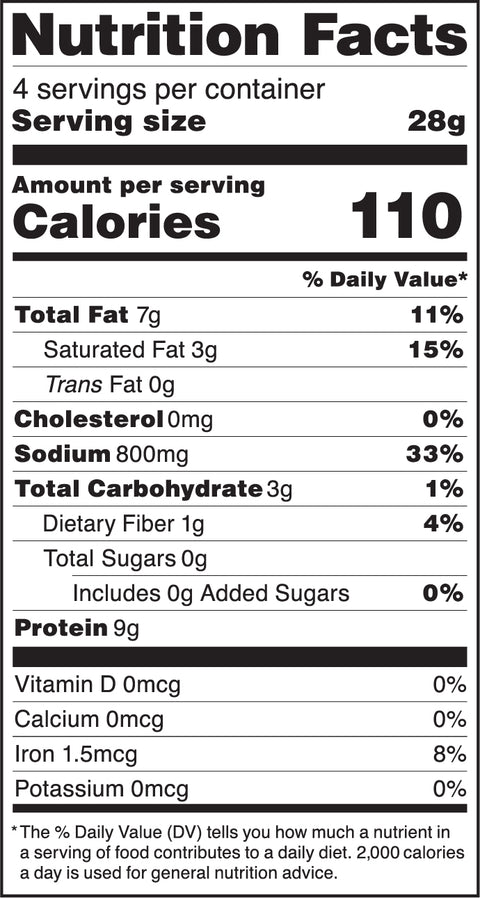 Renner Jerky Nutrition Facts