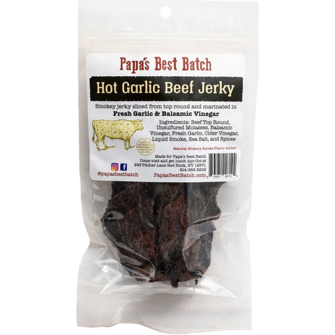 Papa's Best Batch Beef Jerky Hot Garlic