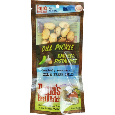 Papa's Best Batch Smoked Pistachios Dill Pickle Flavored