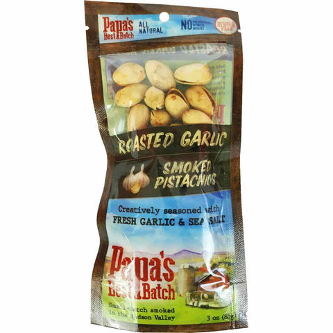 Papa's Best Batch Roasted Garlic Smoked Pistachios