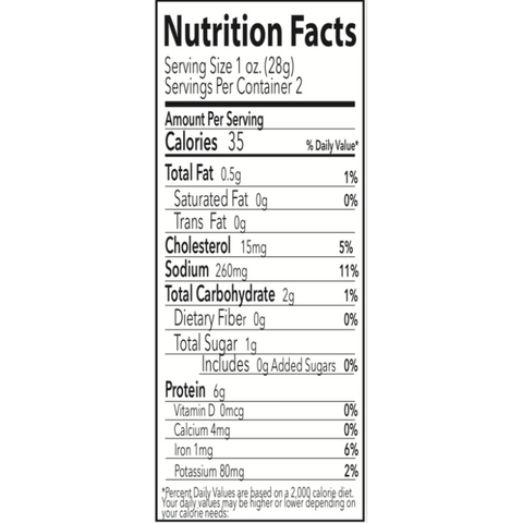 Paul's Jerky Hillbilly Beef Jerky Nutrition Facts