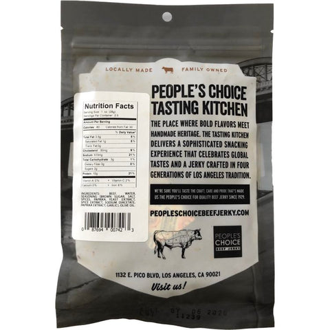 Peoples Choice Nashville Hot Beef Jerky Nutrition Facts