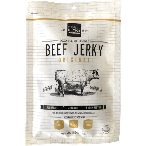People's Choice Old Fashioned Style Beef Jerky Original Flavor