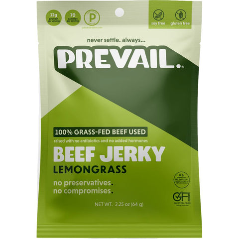 Prevail Beef Jerky Lemongrass Flavor