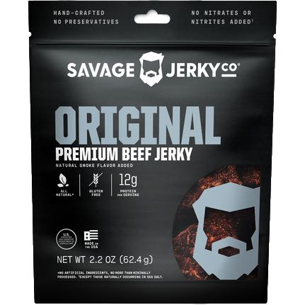 Savage Jerky Co Original Premium Beef Jerky Front