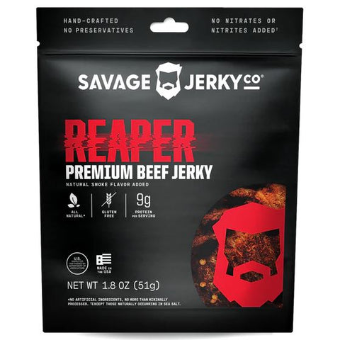 Savage Jerky Carolina Reaper Extra Hot Super Spicy Beef Jerky