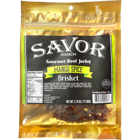 Savor Gourmet Beef Jerky Mango Spice