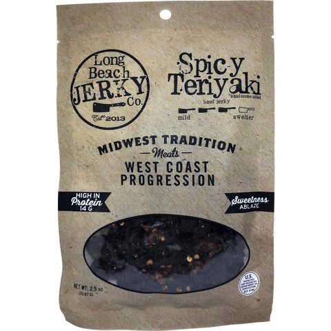 JerkyGent Long Beach Jerky Co Spicy Teriyaki Beef Jerky