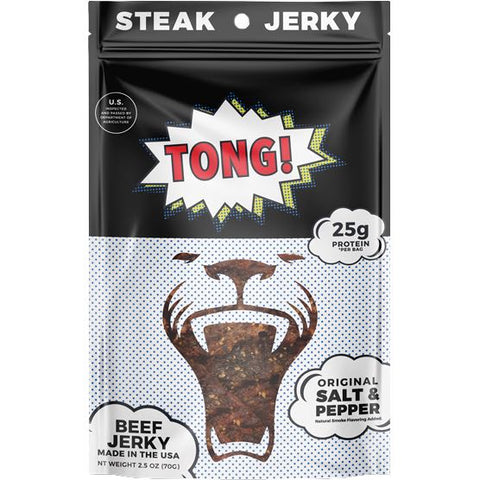 Tong! Original Salt & Pepper Beef Steak Jerky