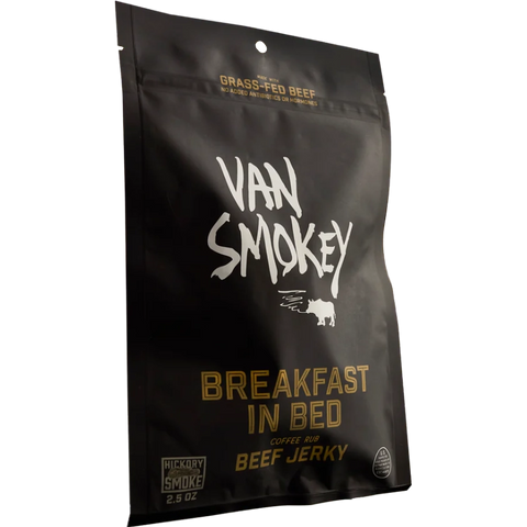 Van Smokey Hickory Smoked Beef Jerky Coffee Flavored Breakfast In Bed