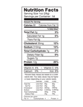 Fusion Jerky Original Hickory Nutrition Facts