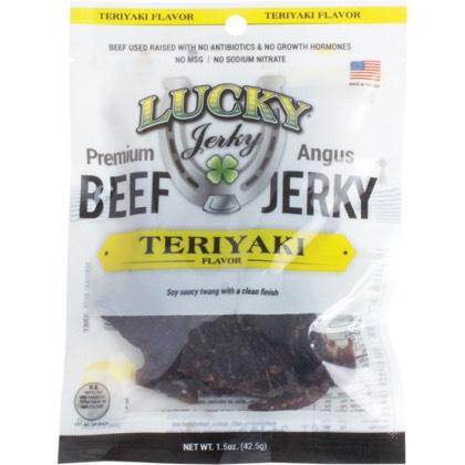 Lucky Beef Jerky Teriyaki - Premium Angus Jerky