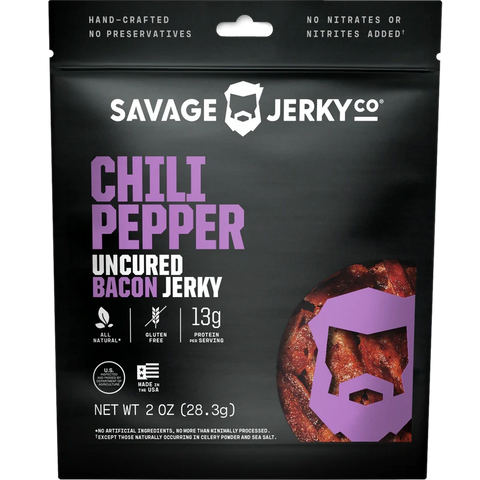 Savage Jerky Co. Chili Pepper Bacon Jerky