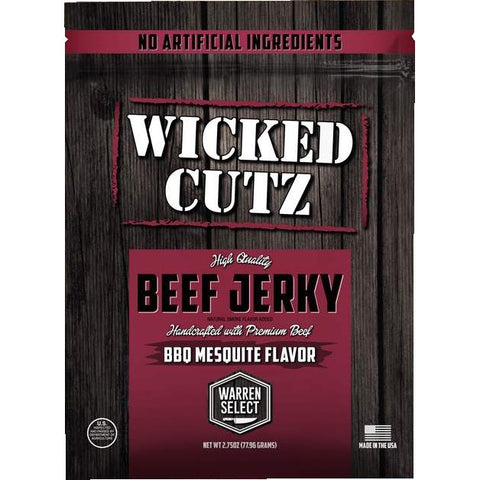 Wicked Cutz High Quality Beef Jerky Mesquite BBQ